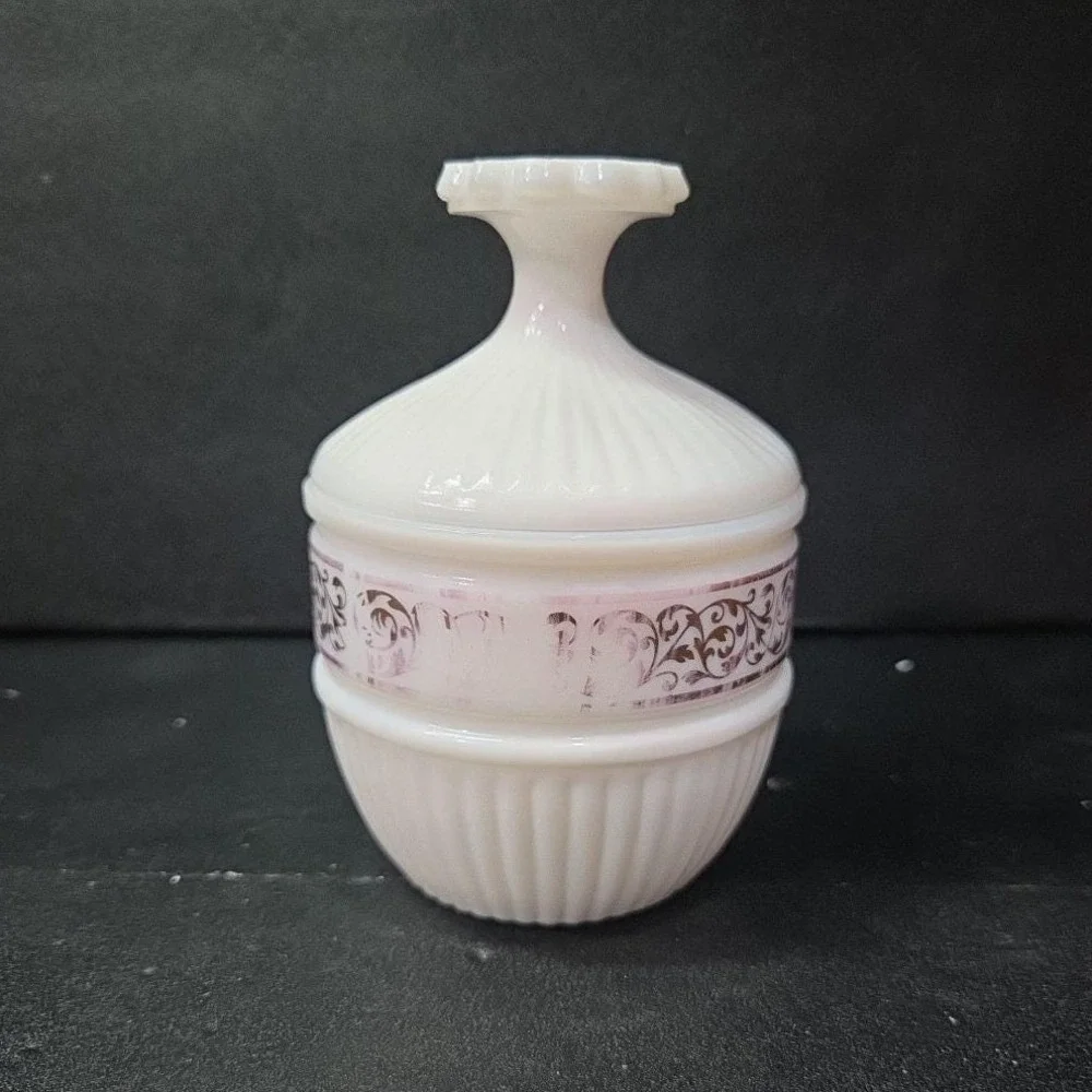 Avon White Lidded Trinket Dish, Vintage‎ Candle Holder, Replacement Vanity Decor